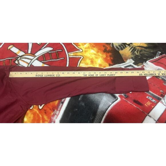 Van Heusen Dress Shirt Mens Large 16-16 1/2 Regular Port Red‎ Flex Fit - Picture 8 of 8